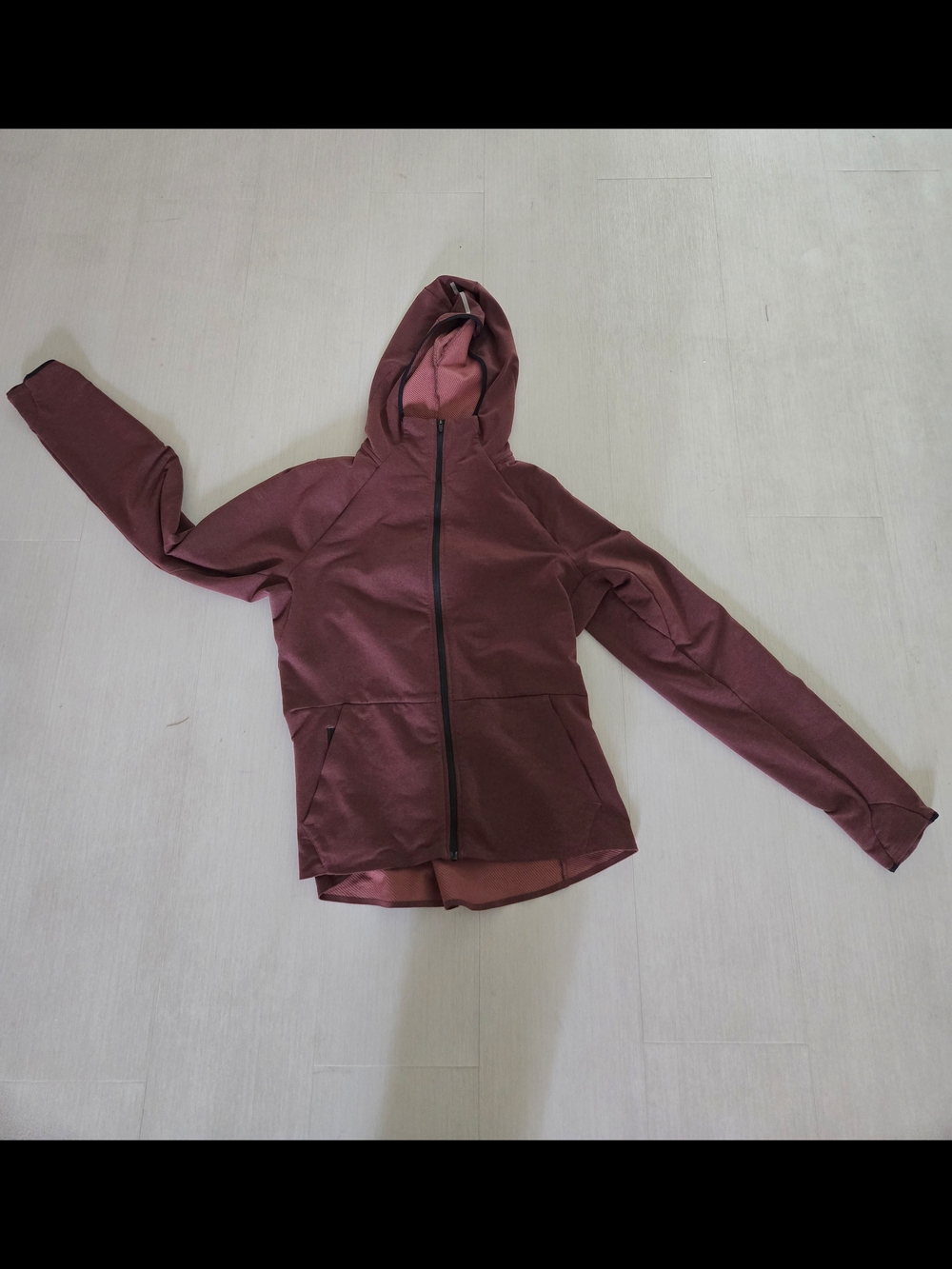 REI Co-op Women's Performance Hooded Jacket Full Zip Burgundy Size Medium